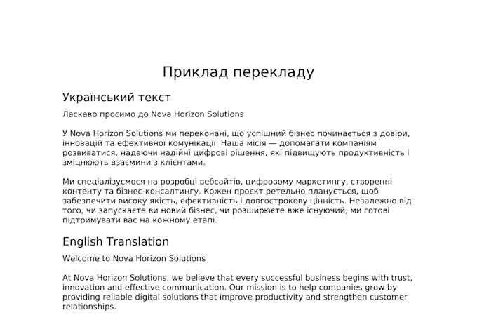 do translation and text writing